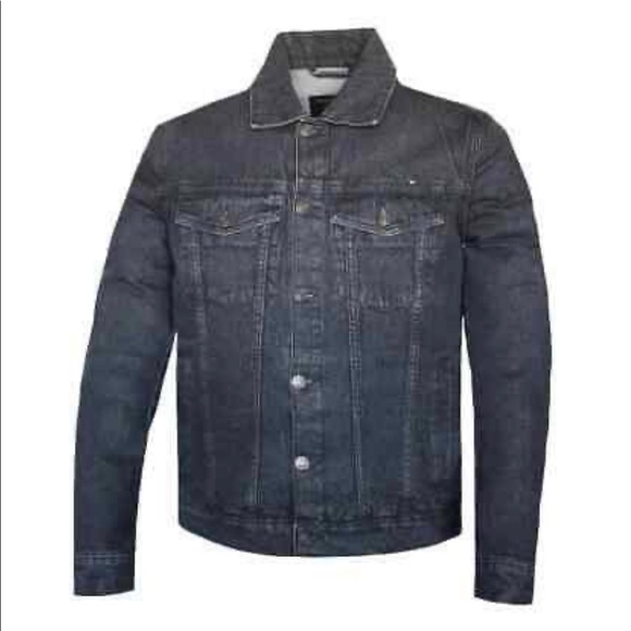 Mens Motorcycle Biker Denim Club Style Anarchy Jacket Conceal Carry Gun pocket - Picture 4 of 5